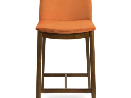 Shannon Counter Chair In Burnt Orange Velvet Online Hot Sale