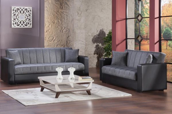 Sidney Bolzoni Gray Loveseat For Discount