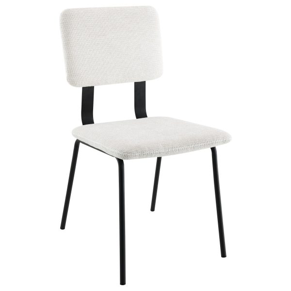 Calla Fabric Upholstered Dining Side Chair White (Set of 2) on Sale