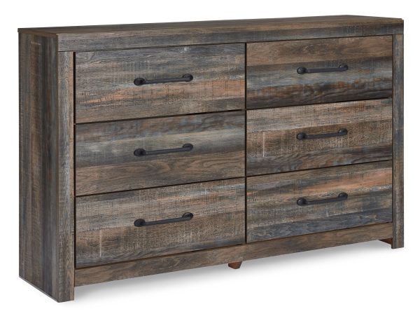 Drystan King Panel Bookcase Bed with Dresser in Multi Discount