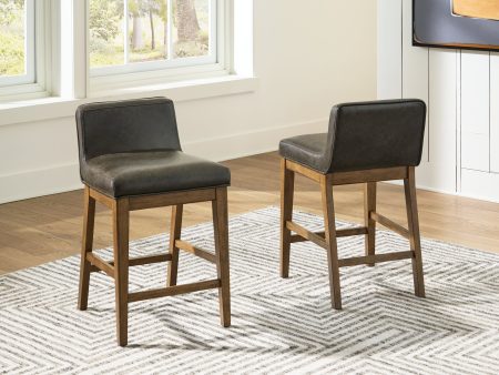 Cabalynn Light Brown Counter Height Barstool, Set of 2 Online Hot Sale