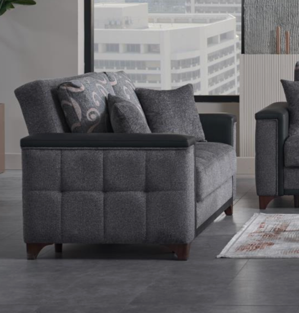 Charlotte Beatto Anthracite Loveseat Supply