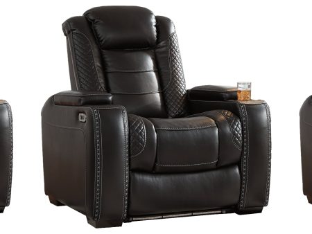 Party Time 3-Piece Home Theater Seating in Midnight Supply