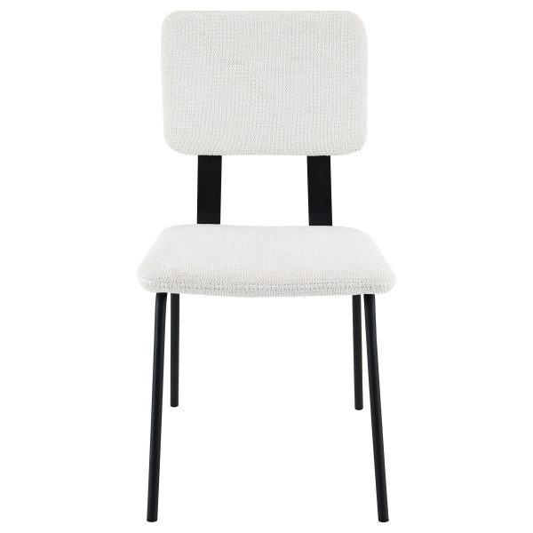 Calla Fabric Upholstered Dining Side Chair White (Set of 2) on Sale