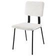 Calla Fabric Upholstered Dining Side Chair White (Set of 2) on Sale