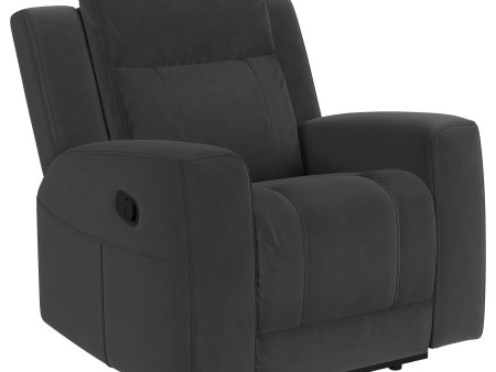 Brentwood Upholstered Recliner Chair Dark Charcoal Supply