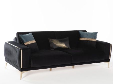 Carlino Napoly Black Loveseat Fashion