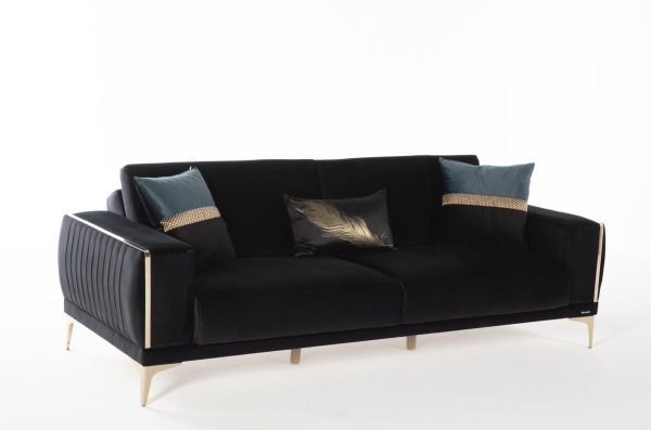 Carlino Napoly Black Loveseat Fashion