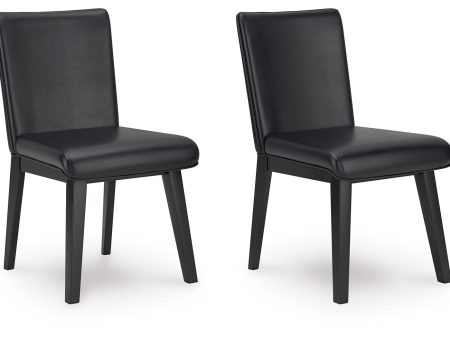 Jettaya Black White Dining Chair, Set of 2 Online