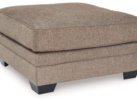 Cannonbrook Nutmeg Oversized Accent Ottoman Online now