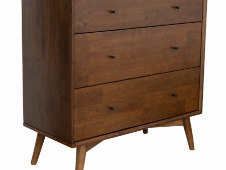 Caroline Mid Century Modern Solid Wood Dresser 3-Drawer Hot on Sale