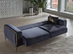 Carlino Napoly Navy Blue Loveseat Fashion