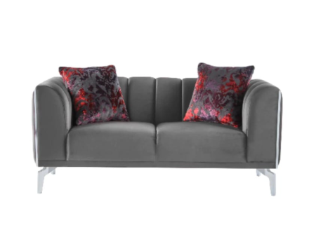 Gravita Deren Anthracite Loveseat Sale