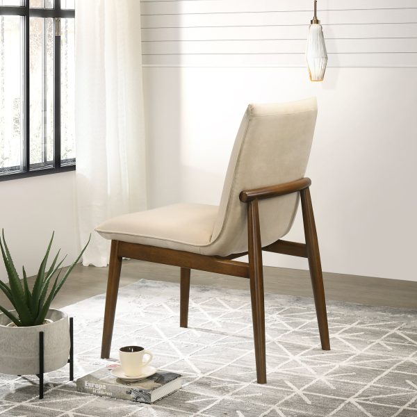 Monza Beige Velvet Dining Chair (Set Of 2) Online Sale