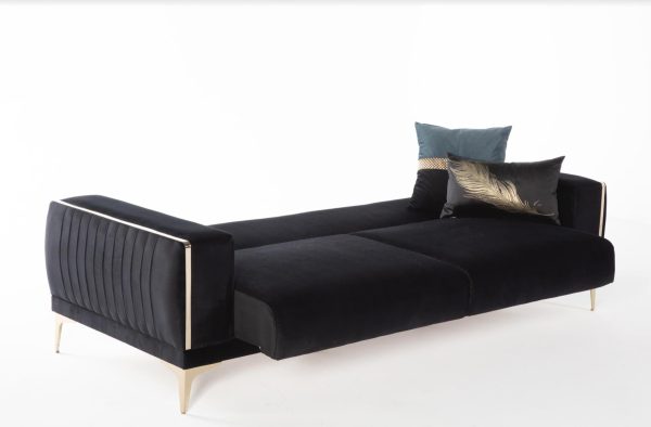 Carlino Napoly Black Loveseat Fashion