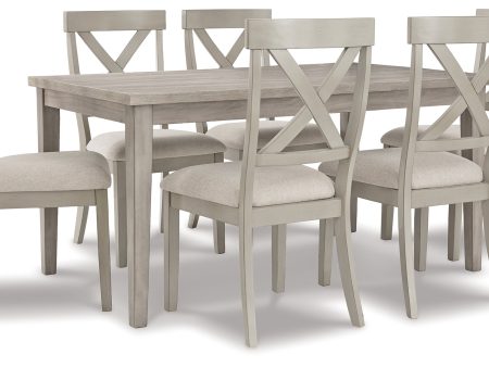 Parellen Dining Table and 6 Chairs in Gray Online Sale