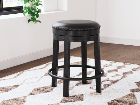 Valebeck Black Counter Height Barstool Online Sale