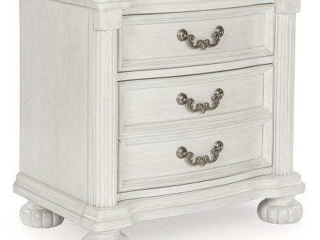 Montelaine Antique White Nightstand For Cheap