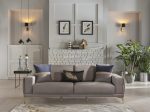 Carlino Napoly Grey Loveseat For Cheap